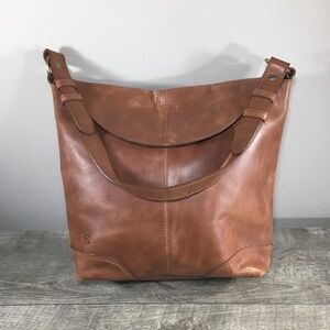 Born Elaina Hobo Shoulder Bag Distressed Leather Purse Handbag Boho Campus